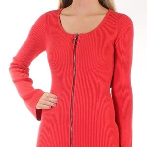 GUESS Red Body Hugging Zipper NWT